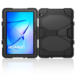 Ốp Lưng Máy Tính Bảng Bảo Vệ Toàn Thân Cho Huawei Mediapad T3 10 <span class=keywords><strong>9.6</strong></span> Inch 2017 Bảo Vệ Màn Hình Tích Hợp + Vỏ Giáp Có Chân Đế - Product Image 2