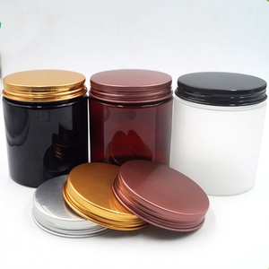 8 oz Cosmetic Plastic Empty Hair <b>Scrub</b> Body Butter Jars 4oz Cream Jar 250ml Frosted Plastic Shea Butter Containers With Gold Lid - Product Image 4