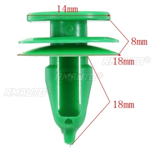 50 attaches de garniture de panneau de porte de voiture en plastique vert pour Chrysler WJ pour Jeep Grand Cherokee - Product Image 1
