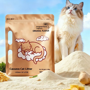 Hấp thụ cao clumping sắn mèo xả rác OEM Arena Para gatos de yuca thành phần tự nhiên bột sắn mèo xả rác - Product Image 1