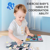 Vente chaude : Jouet éducatif pour enfants 2 en 1, tableau de dessin en plastique 3D, puzzle de dessin avec thème de Noël DIY