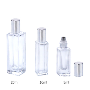Fancy 5ml 10ml 15ml 20ml <span class=keywords><strong>30ml</strong></span> vuông kính cuộn trên chai nước hoa rỗng tinh dầu chai - Product Image 3