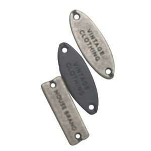 Logo In Dập Nổi Di Động Hai Lỗ Hình Dạng Khác Nhau Giá Xuất Xưởng Nhãn Hiệu Quần Jean Nam May Bằng Kim Loại - Product Image 3