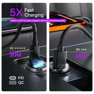Caricabatterie da Auto Mini Invisibile con Logo Personalizzato per Auto SUV Camion, Fornitore di Caricabatterie da Auto ad Alta Velocità 54W per Telefoni <span class=keywords><strong>Galaxy</strong></span> Pixel - Product Image 3