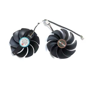 พัดลม4PIN กราฟิกการ์ด95มม. CF1015H12D/FD10015M12D สำหรับไพลิน RX <span class=keywords><strong>5600</strong></span> <span class=keywords><strong>XT</strong></span> 6G D6รุ่นแพลทินัม OC GPU อะไหล่ - Product Image 3