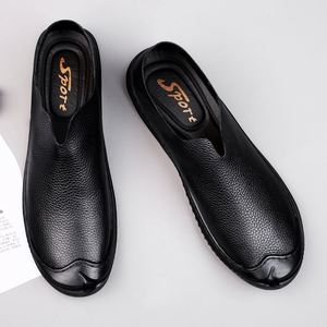 Men's Loafers Driving Shoes Penny Loafer <b>Flats</b> Cow Genuine Leather Low-top Slip on Pull on Handmade Casual Business Light Weight - Product Image 5
