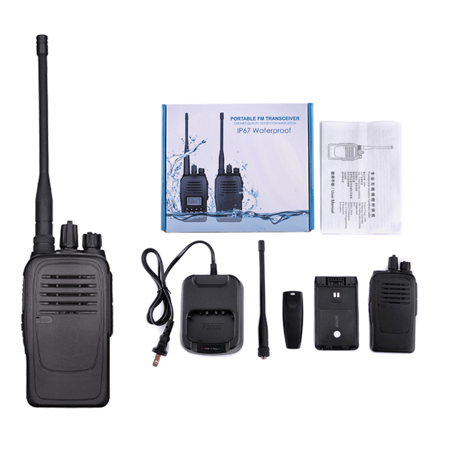Custom JJCC F1000 Wholesale Portable Cheapest Two Way Radio Long Range Waterproof IP67 Ham Adult Best Walkie Talkie