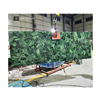 Prix usine grande taille en gros rétro-éclairé vert naturel émeraude jaspe Quartz pierre dalles de marbre