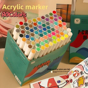 Student Art Markers Set Farben Cross-Border Hard Tip Acryl Sketch Marker Kunststoff material für Zeichnung und Graffiti - Product Image 1