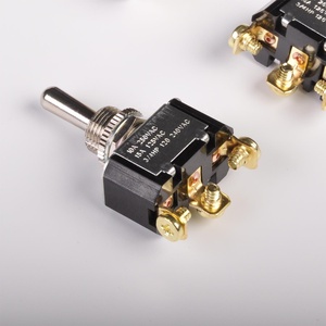 TOOWEI Selbstverriegelnde EIN/AUS/EIN Metall-Kippschalter 10A 250VAC Schraubklemmen-Kippschalter - Product Image 1