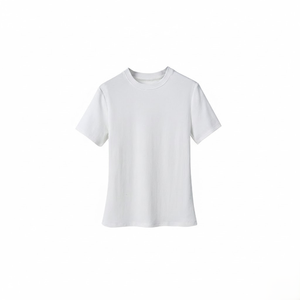 T-shirt pour femme en lyocell de qualité supérieure, doux, respirant, col rond, manches courtes, idéal pour l'été - Product Image 3