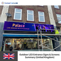 Panneau Led Double face extérieur, panneau géant Led série F, 4x8 pieds, 9 pieds x 16 pieds, affichage publicitaire
