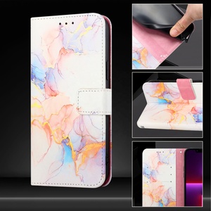 For Nothing One Marble Grain Wallet Funda de cuero para <span class=keywords><strong>iPhone</strong></span> 16 15 14 Plus 13 12 <span class=keywords><strong>11</strong></span> Pro Max 7 16E Funda con tapa para teléfono móvil - Product Image 2