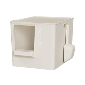 Midai Dabie Dual-Purpose Kunststoff offen schließende Katzen toilette 20L Innenraum mit hohem Spritz schutz für große fette Katzen - Product Image 5