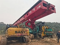 Foreuse rotative sur chenilles SANY SR205 d'occasion 205 kNm avec pompe, garantie 1 an, pièces de rechange incluses