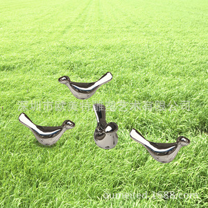Sculpture de pigeon en acier inoxydable, décoration de pelouse extérieure, figurine animale, ornement artistique à poser au sol - Product Image 1