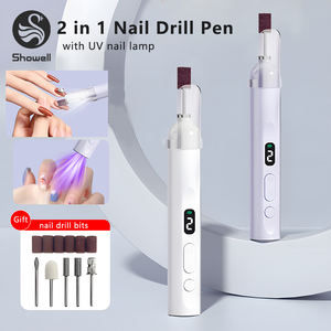 UV ışık ile akülü tırnak matkabı profesyonel taşınabilir elektrikli tırnak törpüsü kiti şarj edilebilir elektrikli tırnak matkap kalem - Product Image 2