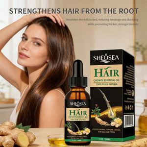 Huile <span class=keywords><strong>de</strong></span> gingembre et huiles essentielles d'arbre à thé, traitement capillaire sans rinçage pour hommes et femmes, pour une croissance plus épaisse des <span class=keywords><strong>cheveux</strong></span> - Product Image 6