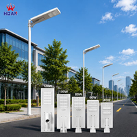 Vente Flash : Lampadaire Solaire LED Automatique à Haute Intensité pour Zones Industrielles et Aéroportuaires, Technologie Photovoltaïque Avancée
