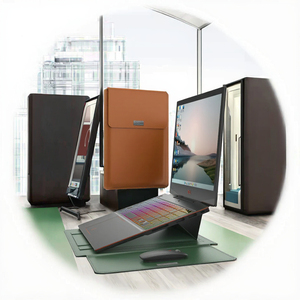 <span class=keywords><strong>Funda</strong></span> Protectora para Portátil Moderna y Suave de Cuero PU con Soporte para MacBook Air M2 A2681 M1 A2337 de 13 <span class=keywords><strong>Pulgadas</strong></span> - Product Image 3