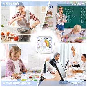 Nhà hàng nấu ăn lừa Đồng hồ Pomodoro xoay trẻ em nghiên cứu OEM 60 phút nhà bếp chuyển đổi đếm ngược cơ học trực quan hẹn giờ - Product Image 4