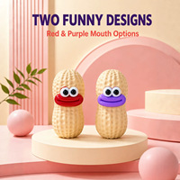 Jouet Squishy en blocs de construction Peanut Expression, fait main, à presser, à rebond lent, craquant, anti-stress, boîte surprise
