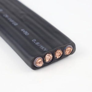 כבל גרירה שטוח מסוג YFFB עם מוליך נחושת גמיש למעליות, עגורנים גדולים, משלוחים מהירים וגמישים - Product Image 2