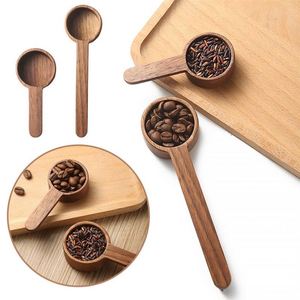 8g Walnut Wooden Measuring Spoon Scoop <b>Coffee</b> Beans Bar Kitchen Home Baking Tool Measuring Cup Measuring Tools - Product Image 4