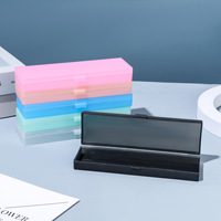 Aosen PC-604 Macaron Design Multifonctionnel Mignon Portable Étudiant Boîte De Rangement Simple En Plastique Conception École En Gros
