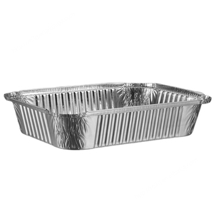 Récipient de papier aluminium de vente en gros d'usine de plateaux de boulangerie jetables de RE3G à emporter avec le couvercle en plastique - Product Image 2