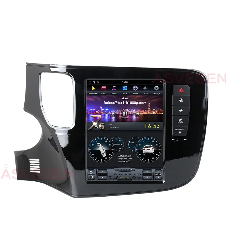 Máy Phát DVD Đài Phát Thanh Xe Hơi Android 9 PX6 Carplay 10.4Inch Cho Mitsubishi Outlander 2013-2019 GPS Điều Hướng Đa Phương Tiện Âm Thanh Nổi Xe Hơi