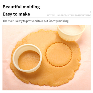 Chất lượng cao hình tròn công cụ nướng thực phẩm cấp <span class=keywords><strong>mini</strong></span> Biscuit khuôn nhựa <span class=keywords><strong>Cookie</strong></span> cutter Set - Product Image 4