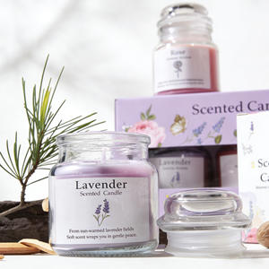 Juego de Velas Aromáticas de Cera de Soya Ecológicas sin Llama de 3 Piezas con Etiqueta Privada Personalizada LANJO, Caja de Regalo para Bodas, Navidad, Decoración del Hogar - Product Image 3