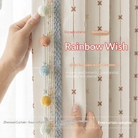 Élégant panneau occultant en chenille avec option de taille personnalisée et toucher tissu naturel pour chambre à coucher et chambre d'enfant