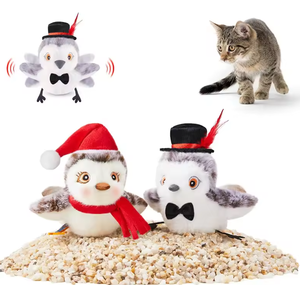 Jouet interactif pour chien et chat, jouet électrique pour chat, oiseau qui bat des ailes et chante, jouet interactif pour chat - Product Image 2