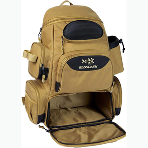 Sac à dos de pêche gratuit pour hommes avec 4 boîtes à pêche, 2 porte-cannes, housse de pluie, grand équipement de pêche - Product Image 1