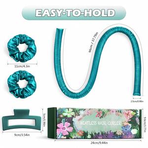 Boucles sans chaleur, bande de boucles sans chaleur en soie, bigoudis pendant la nuit, fer à friser sans chaleur en soie de sommeil, ensemble de bigoudis pour le bricolage - Product Image 6