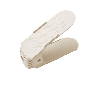 Range-chaussures intelligent double niveau en PP, durable, avec fentes réglables, pliable et peu encombrant pour placard - Product Image 3