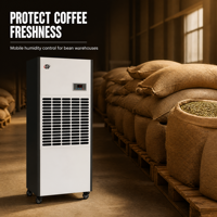 Deumidificatore Industriale da Pavimento 248L per Silos di Chicchi di Caffè e Stanze di Stoccaggio, Preservazione della Qualità del Caffè