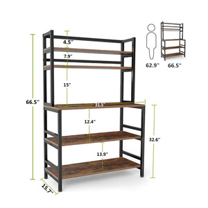 Mensola della <span class=keywords><strong>cucina</strong></span> estensibile multifunzione con scatola delle spezie mensola di stoccaggio del forno; Organizer da <span class=keywords><strong>cucina</strong></span> di tipo multiplo in piedi - Product Image 2