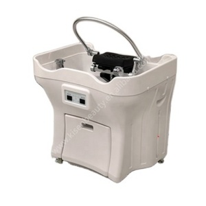 Meubles de salon Kisen, lavabo à shampooing blanc de luxe avec réservoir d'eau, lavabo à shampooing portable sans tuyau, bol à shampooing - Product Image 1