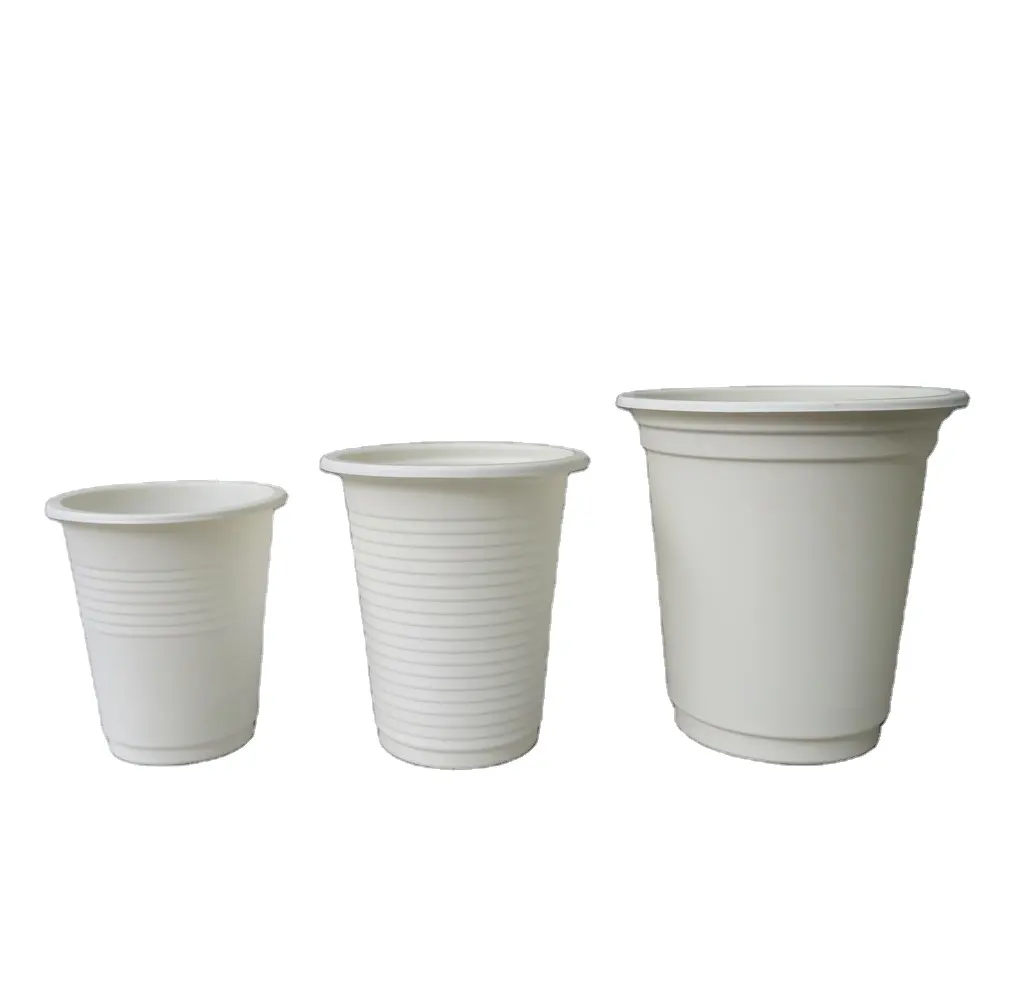 Eco-friendly Biodegradable Cornstarch CPLA Cups Cups & Saucers Disposable CE / EU Stocked 400 ML 250ml LFGB CIQ Eec