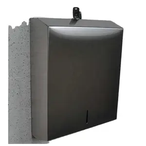 Caixa de papel higiênico em aço inoxidável, direta de fábrica, 304, montagem na parede, caixa para desenhar papel higiênico, banheiro
