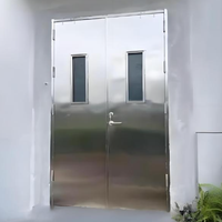 Porte de salle blanche en acier inoxydable