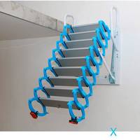 Échelle télescopique électrique murale moderne de petite taille, escalier escamotable automatique pour l'intérieur et l'extérieur de la maison
