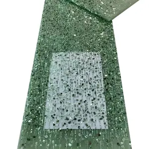 Schnürsenkel Stoffe mit Steinen Perlen Tüll Spitze Transparente Pailletten Stoff von den Yards