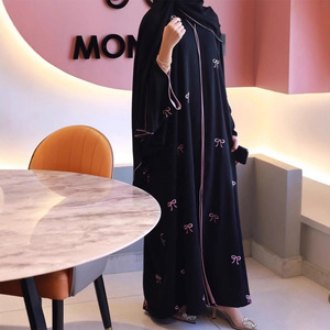Nouvelle Robe <span class=keywords><strong>Abaya</strong></span> Femme Turque à Prix Avantageux pour Mosquée, Moyen-Orient, Musulmane, Style Européen, Abayas de Femme Dubaï en Gros - Product Image 4