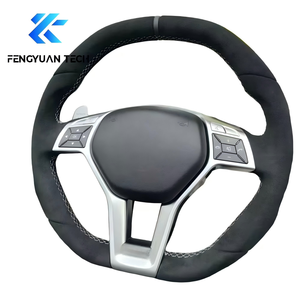 Volante Deportivo de Cuero con Diseño de Fibra de Carbono para <span class=keywords><strong>Mercedes</strong></span> C63/C63s/W204/W205, Sin Airbag - Product Image 5