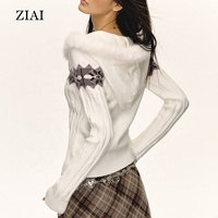 American Retro Hooded Sweater Jacket Knit Zipper Cardigan Women 2025 Spring and Fall New Top Sweater Jacket