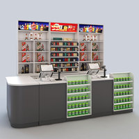 Étagères de supermarché modernes personnalisables avec éclairage LED pour la vente au détail présentoirs à cigarettes amovibles réglables